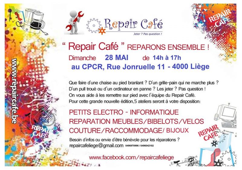 Le 28, venez faire réparer vos objets cassés au Repair Café