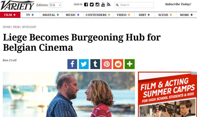 Liège reconnue comme pôle cinématographique majeur par un magazine américain de référence