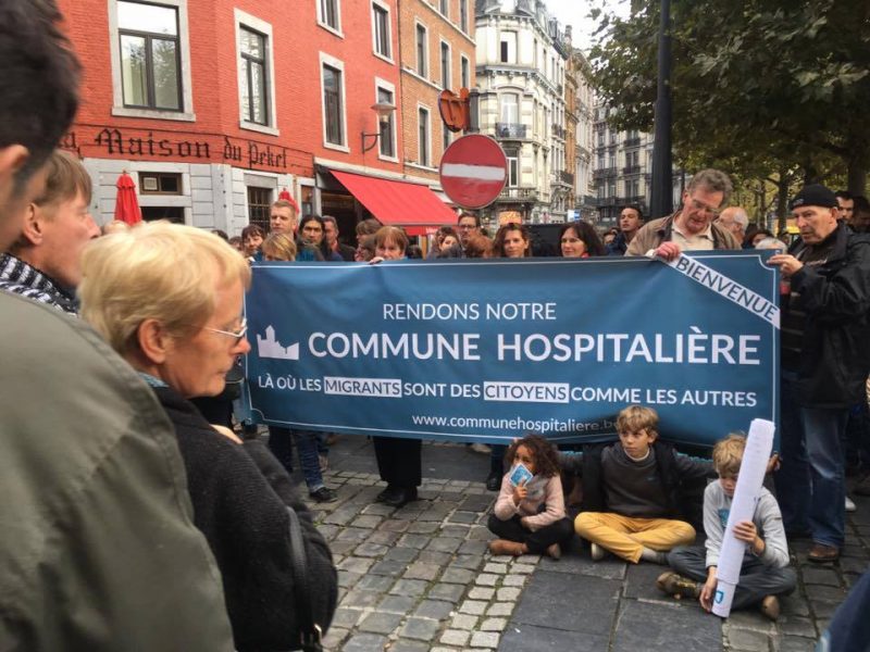 Conseil communal : rassemblement en soutien à la motion « Liège , ville hospitalière »