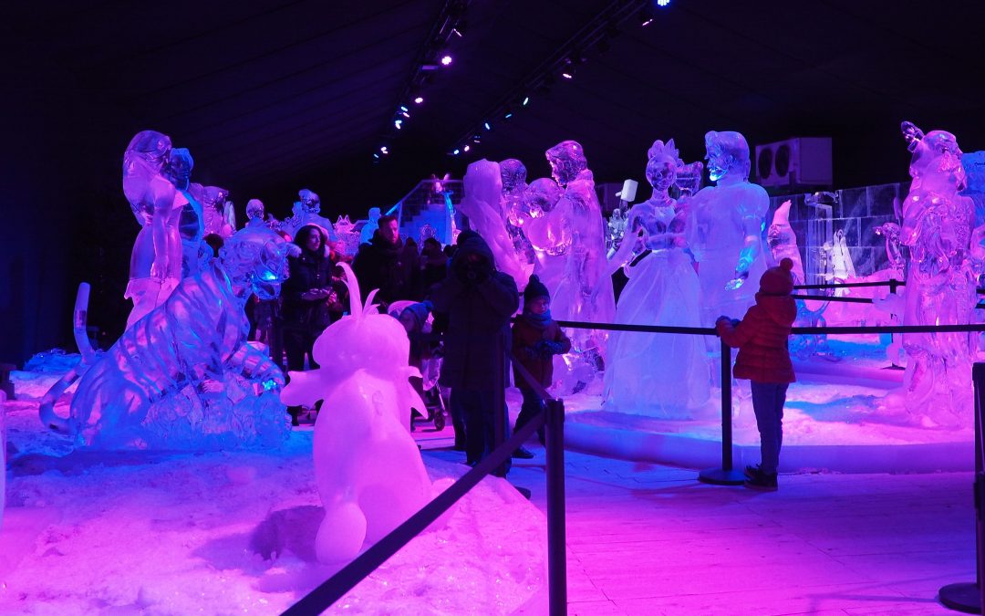 Les sculptures sur glace de Disney jusqu’au 18 février devant les Guillemins