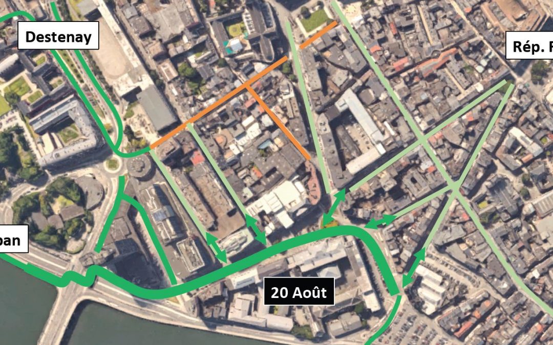 Un nouveau “corridor vélo” va être aménagé aux abords de la place du 20-Août
