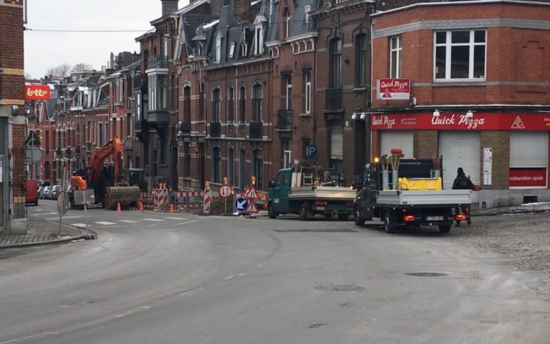La rue de Campine fermée à la circulation cette semaine suite à un effondrement