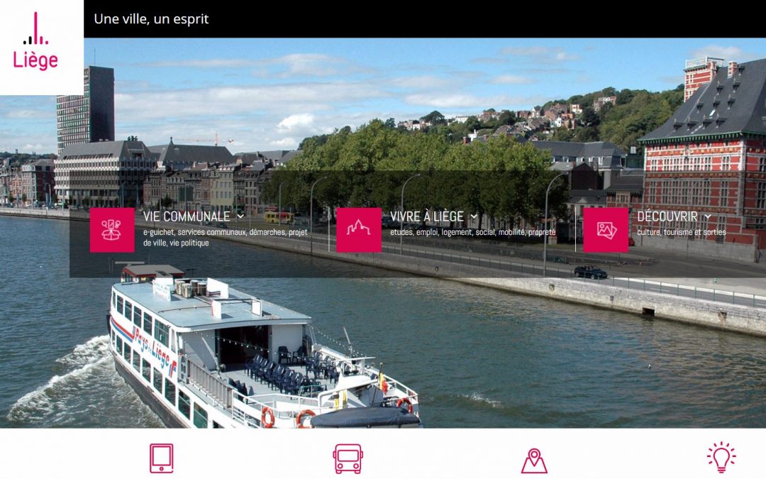La Ville de Liège a mis hier en ligne son tout nouveau site web