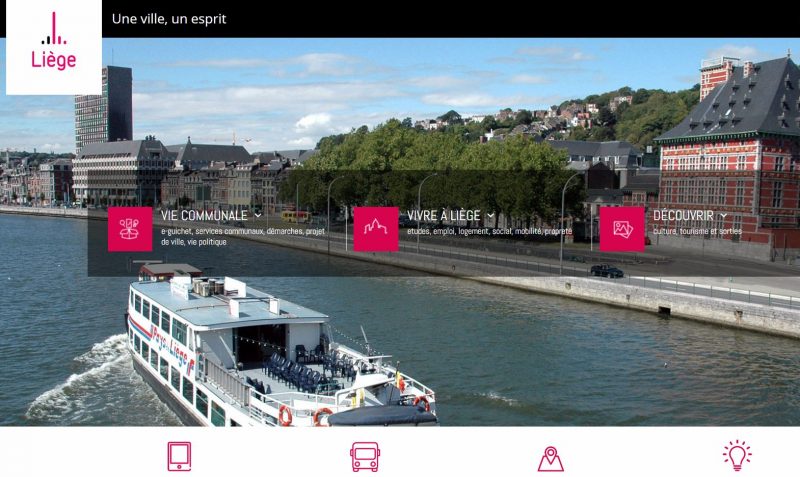 La Ville de Liège a mis hier en ligne son tout nouveau site web