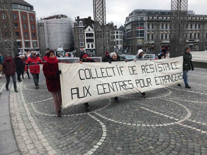 Ils ont bravé le froid glacial de ce dimanche pour s’opposer au centre fermé de Vottem