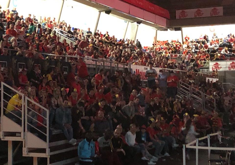 Près de 4.000 supporters à Sclessin et au Country-Hall pour encourager les Diables