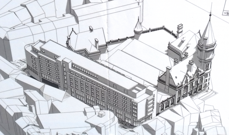 Nouvel ensemble de 150 kots, rue Florimont, sur le site de la Grand Poste