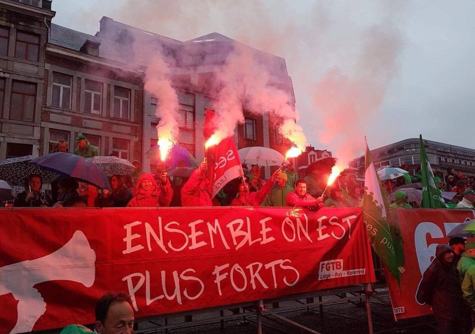 Thierry Bodson, président de la FGTB, devant la justice liégeoise ce 26 octobre