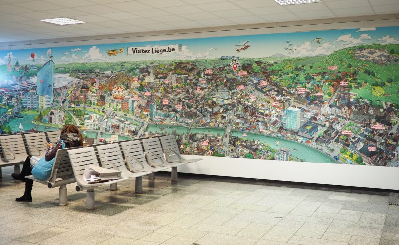 Une case de BD géante et interactive à la gare Saint-Lambert
