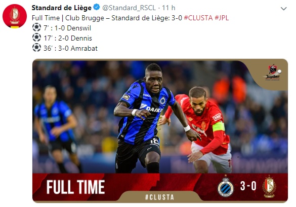 Le Standard balayé par Bruges 3-0 ce dimanche: les Liégeois n’y étaient pas (VIDEO)