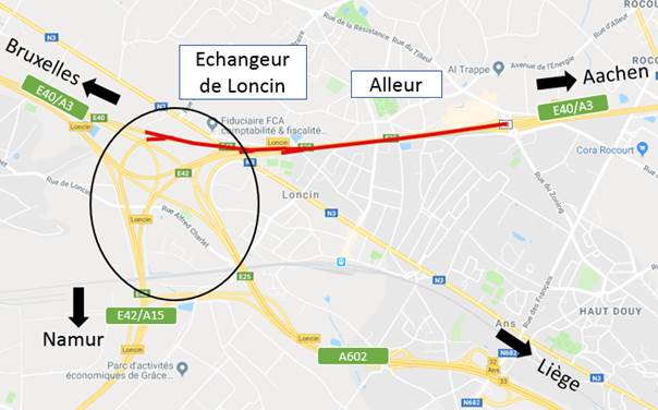 Travaux sur l’autoroute entre Alleur et Loncin qui passera de trois à quatre bandes dans chaque sens