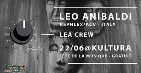 Agenda ► Leo Anibaldi IT/Rephlex/ACV – Fête de la Musique à Liège – LEA