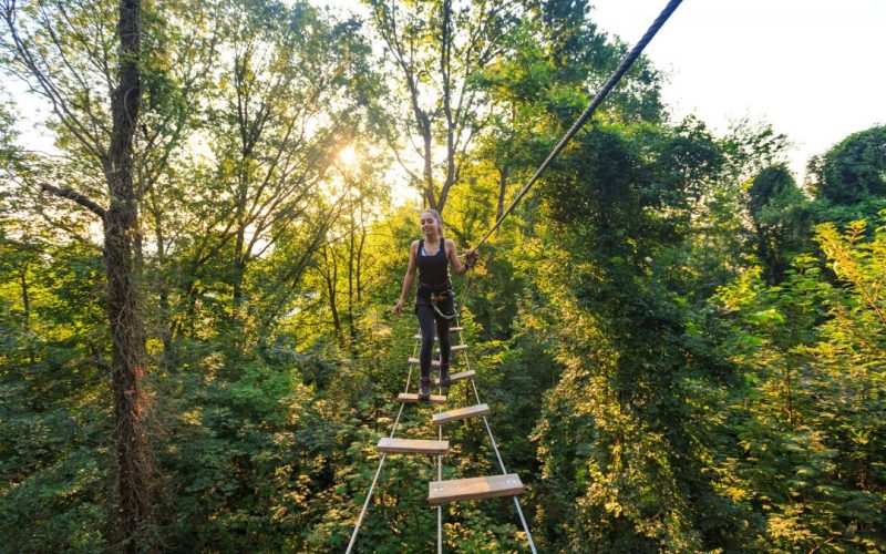 Le parcours d’accrobranche de Seraing  gratuit aux  jeunes de moins de 18 ans cet été