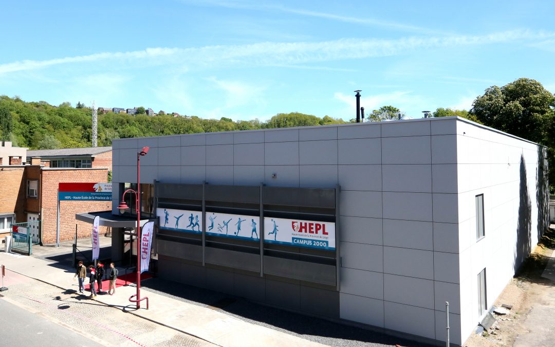 Inauguration d’un hall sportif à Jemeppe de la Haute Ecole de la Province de Liège