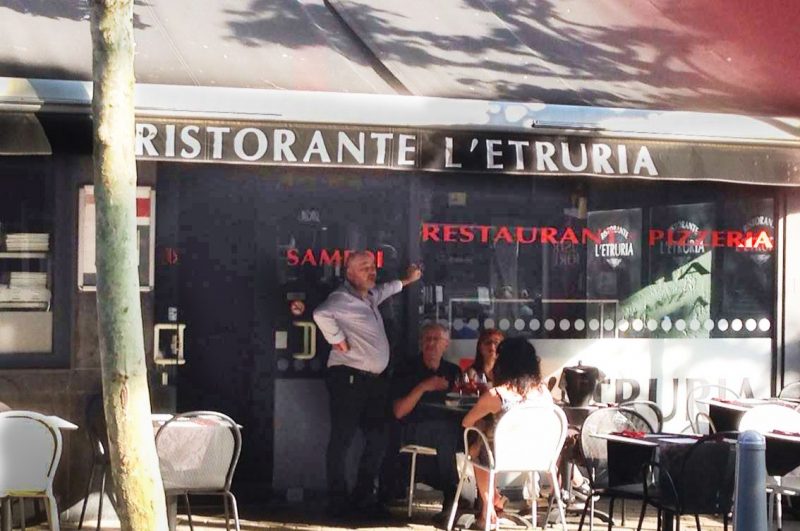Le restaurant l’Etruria en faillite aux Chiroux