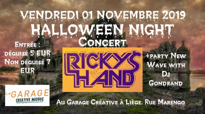 Agenda ► HALLOWEEN NIGHT with RYCKY HAND + party New Wave Dj Gondrand