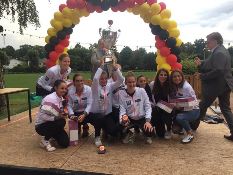 Les dames du club de tennis d’Embourg championnes de Belgique pour la première fois