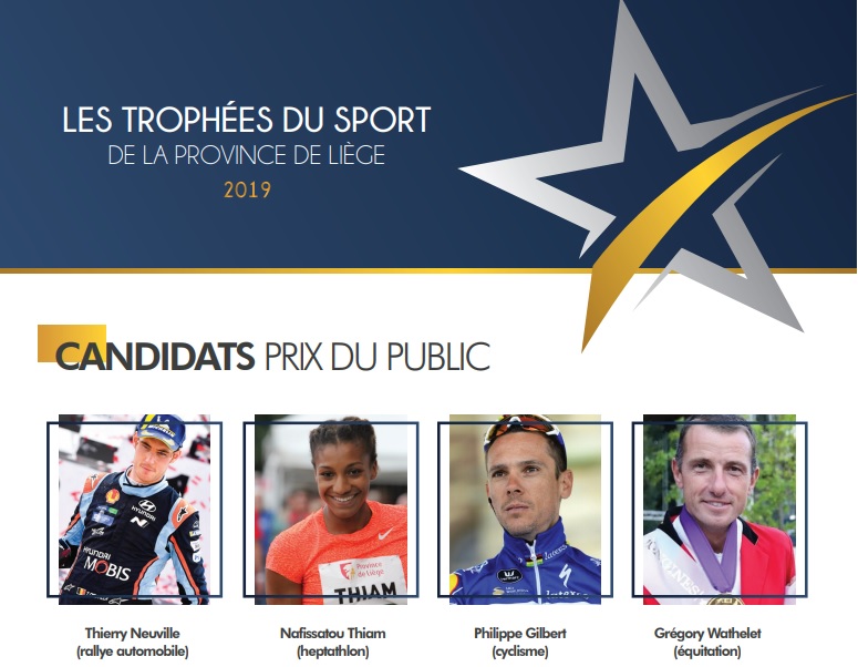 Votez pour votre sportif liégeois de l’année grâce aux Trophées du Sport de la Province de Liège