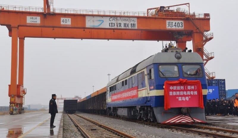 Un train de marchandises d’Alibaba a quitté la Chine en direction de Liège