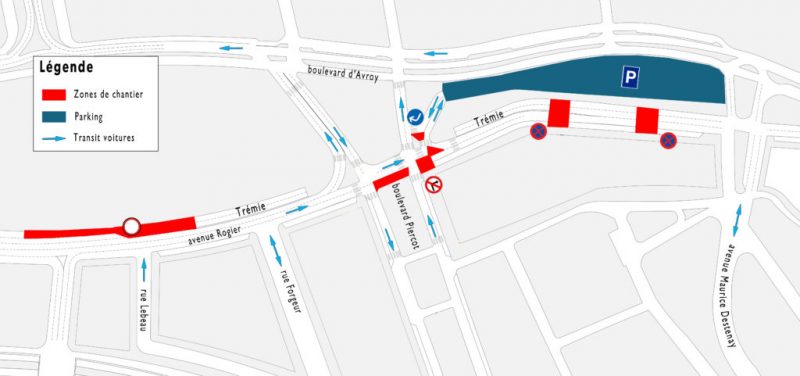 Fermeture du boulevard d’Avroy pour travaux à partir de 20h ces lundi et mardi