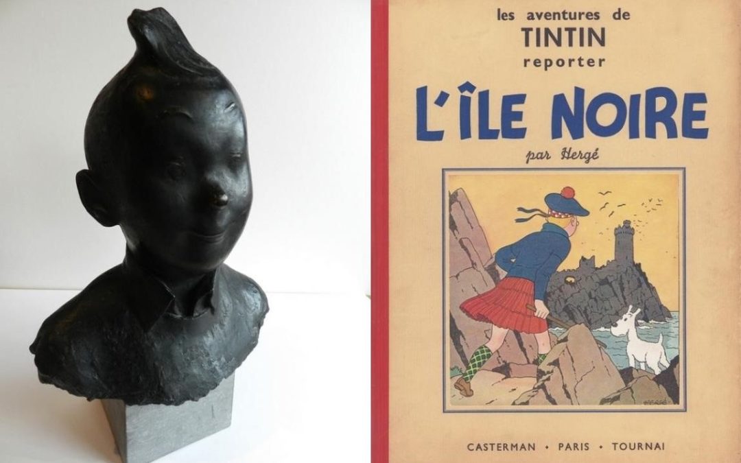 Grande vente de dessins originaux, albums et objets Tintin dont un bronze de 35.000€