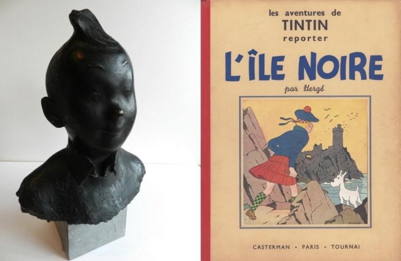 Grande vente de dessins originaux, albums et objets Tintin dont un bronze de 35.000€