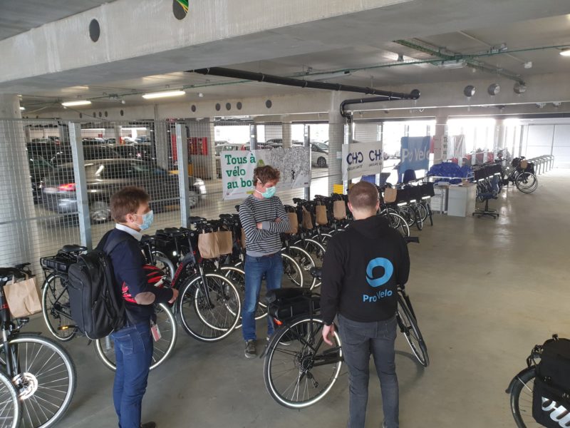 Vélos électriques en test pour les collaborateurs de la clinique MontLégia
