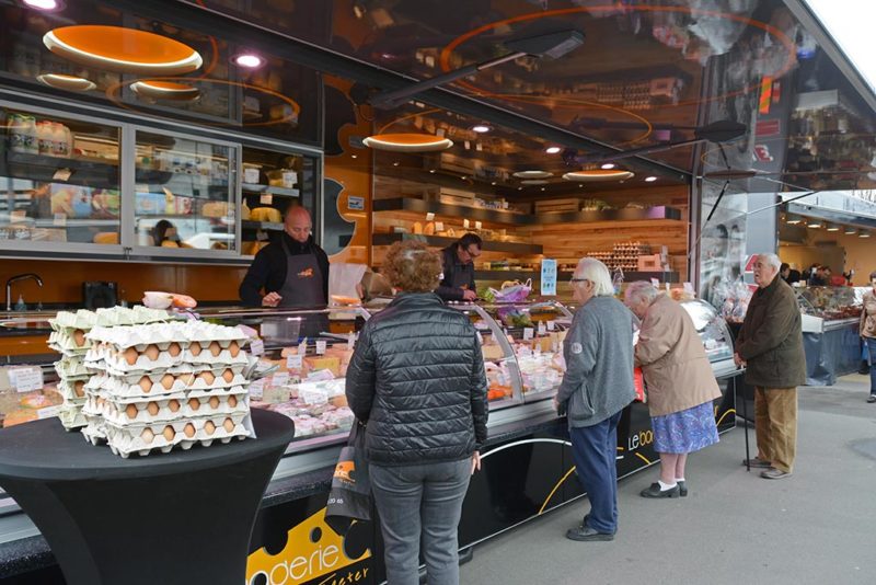 On peut faire ces courses aujourd’hui au marché de Chênée