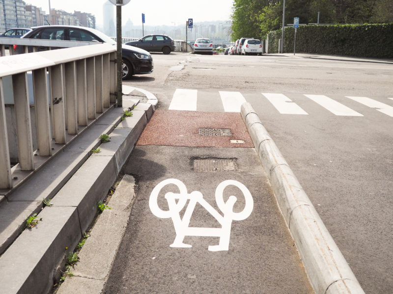 Manifestation pour réclamer les 35 km de voiries dédiées à la mobilité vélo promis par la Ville