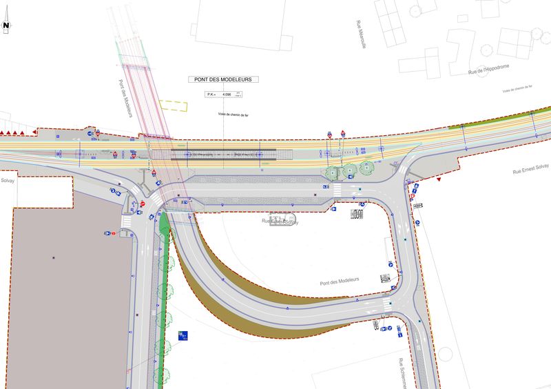 Arrêts, arbres, signalisation…: des plans détaillés du tram sont en ligne