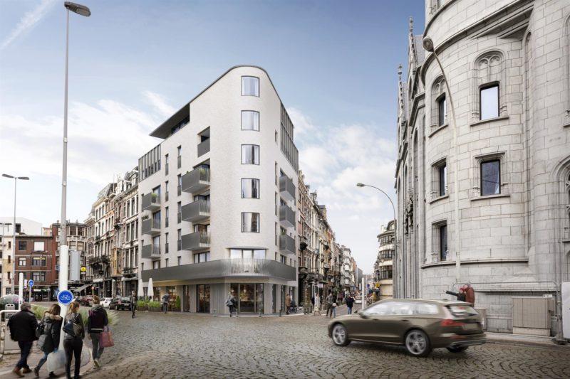 Nouvel immeuble de 16 appartements sur 6 étages en face de la Grand Poste
