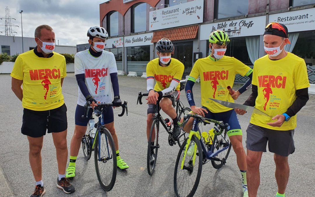 Le pongiste Jean-Michel Saive et le président du Standard Bruno Venanzi ont participé aux 1.000 km du Fair-Play