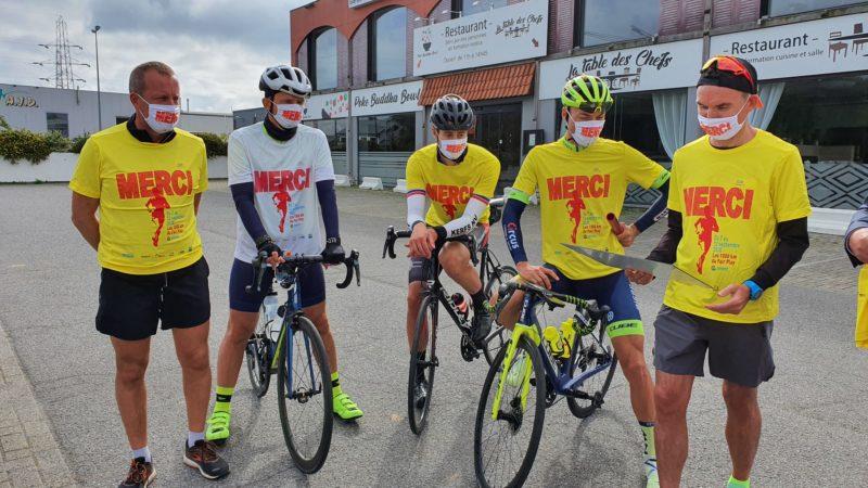 Le pongiste Jean-Michel Saive et le président du Standard Bruno Venanzi ont participé aux 1.000 km du Fair-Play