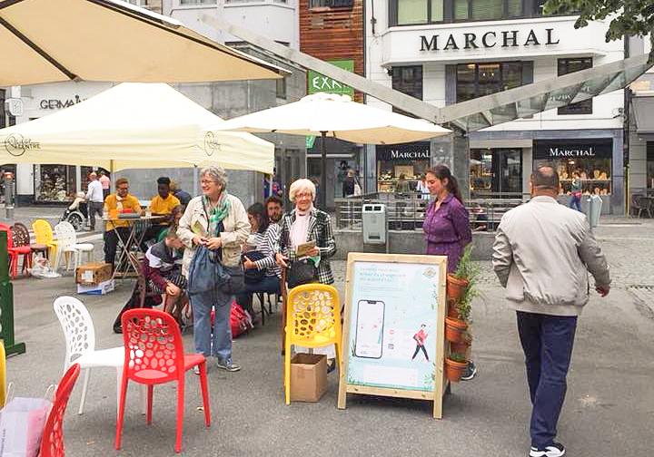 Une vingtaine de coopératives et producteurs 100% locaux réunis sur la place Cathédrale