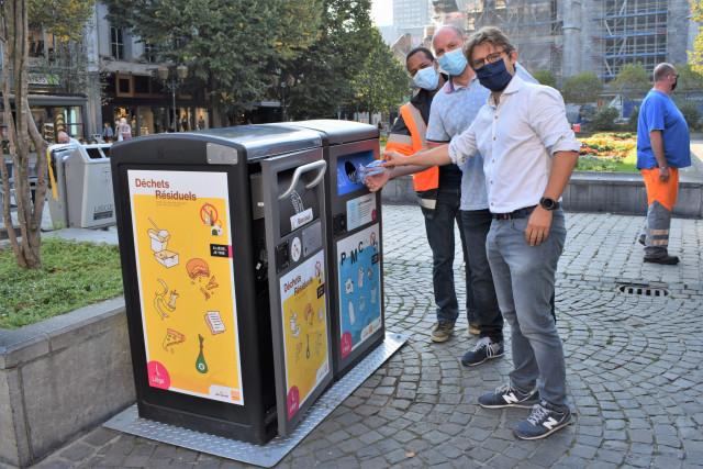 Des nouvelles poubelles intelligentes et connectées en centre-ville et à Cointe