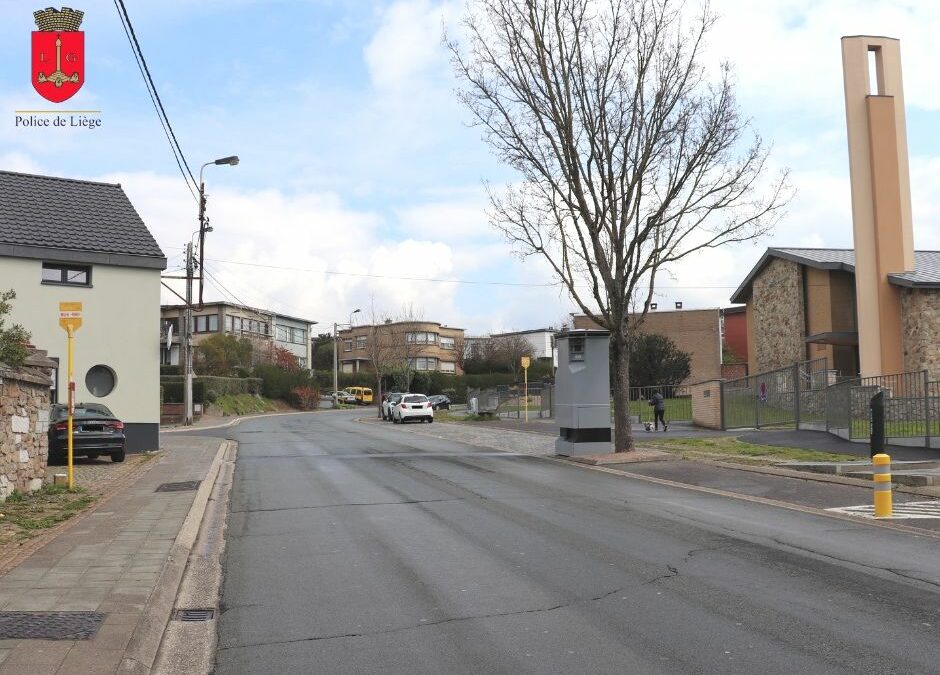 Le Lidar placé avenue de la Grande-Rotisse à Grivegnée