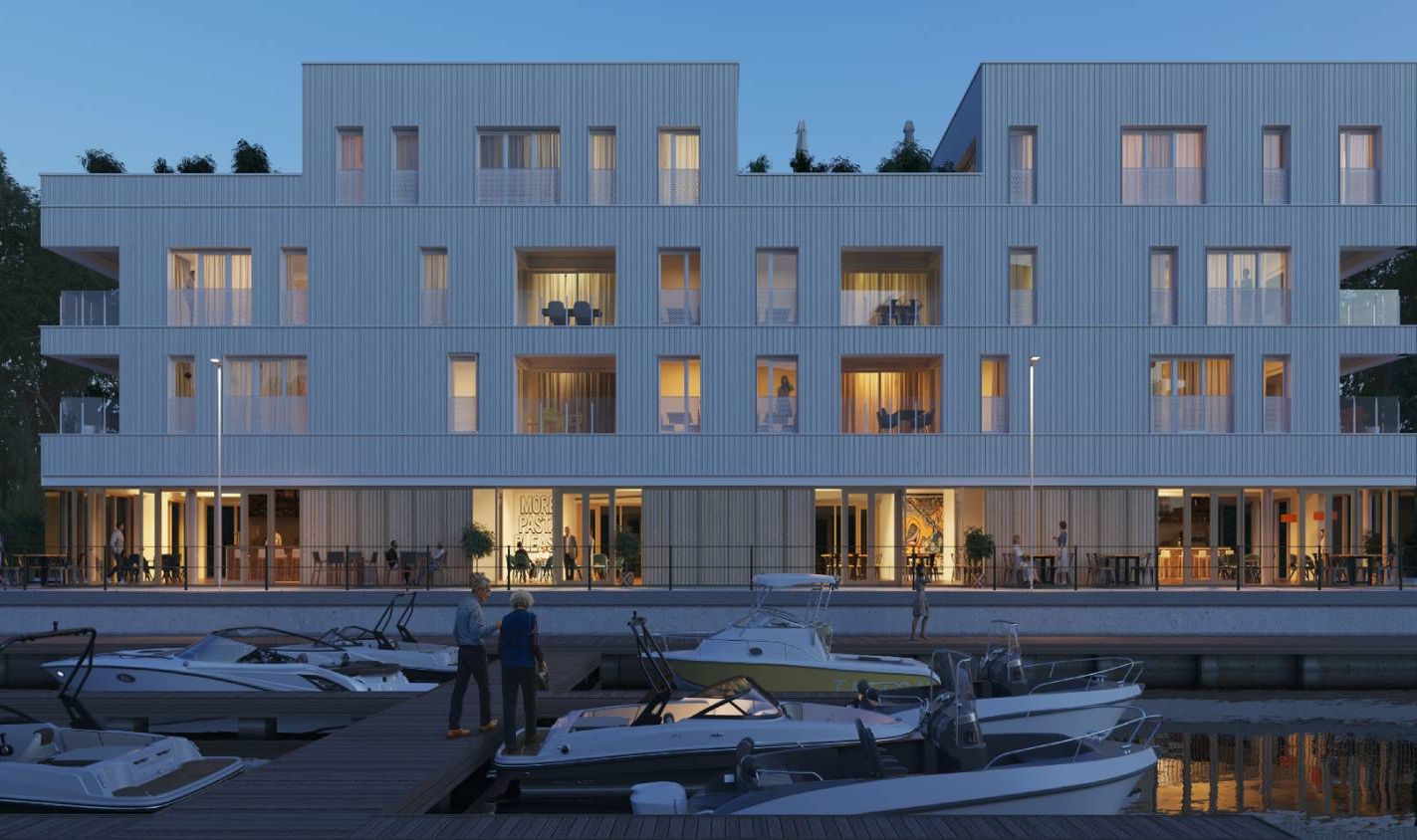 Coronmeuse: les futurs appartements au bord de l’eau avec vue sur le port vendent du rêve