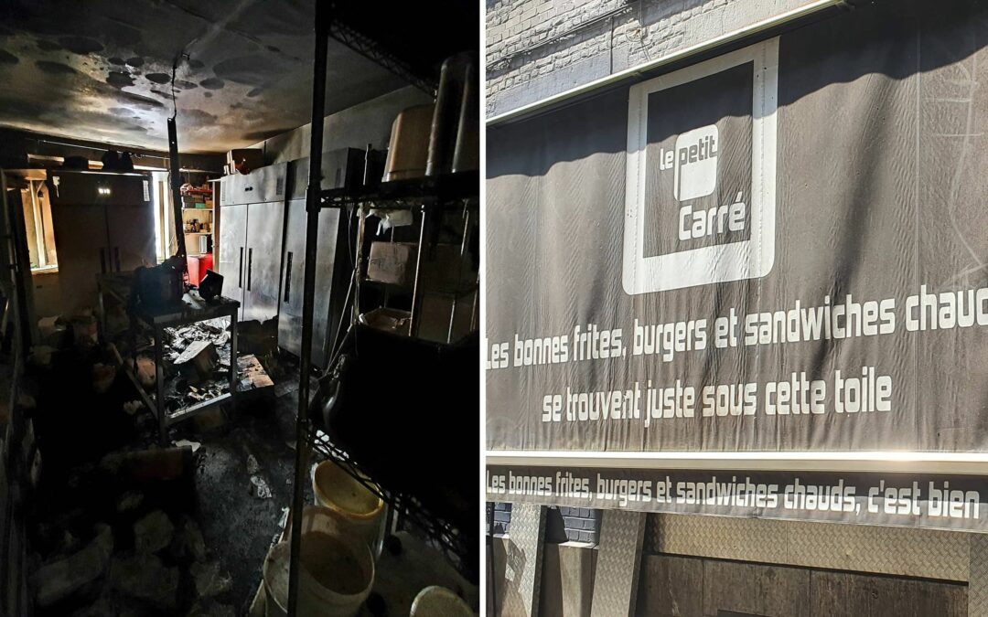 La Friterie du Carré ravagée par les flammes: cela fait deux incendies dans la même rue