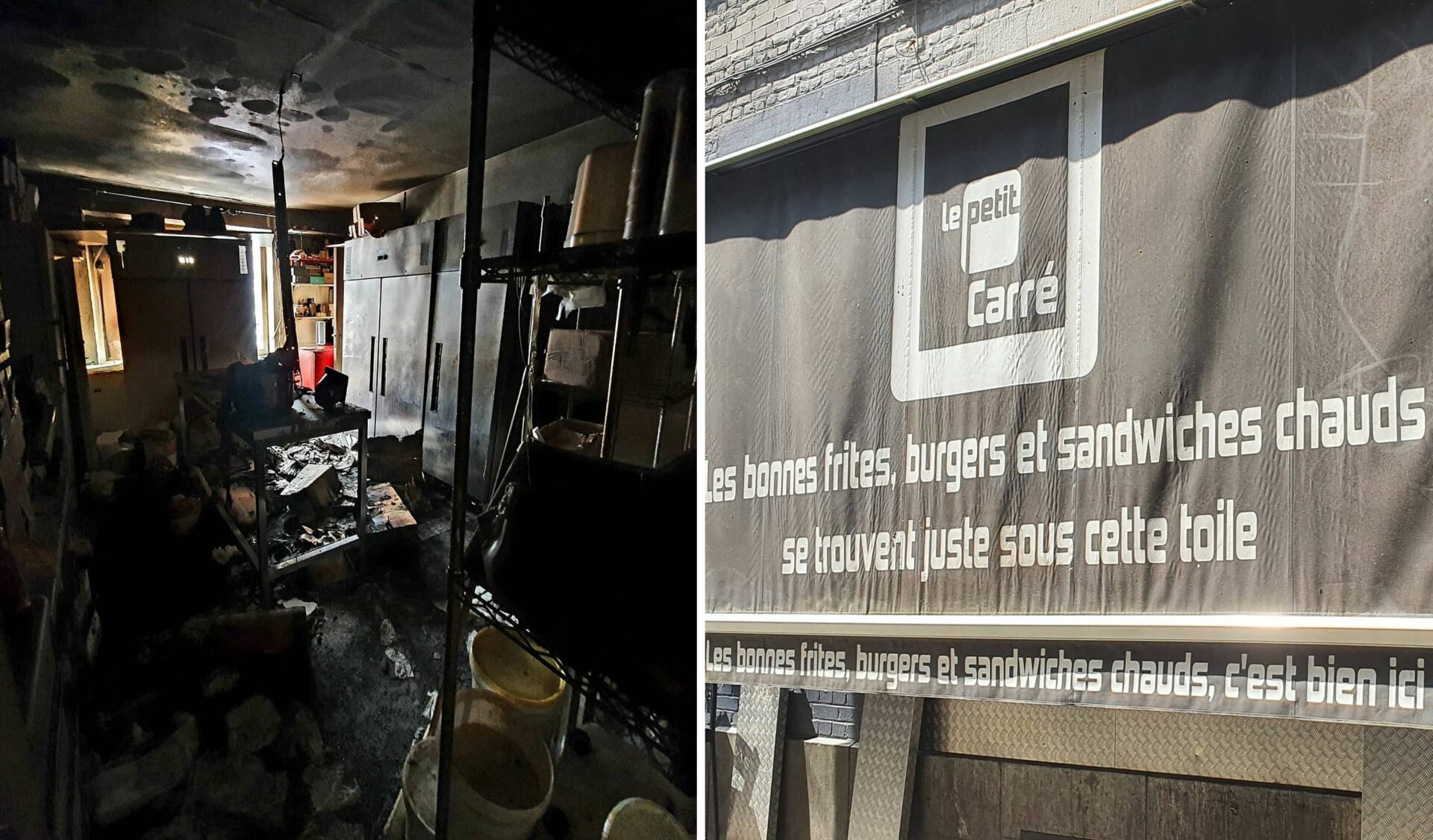 La Friterie du Carré ravagée par les flammes: cela fait deux incendies dans la même rue