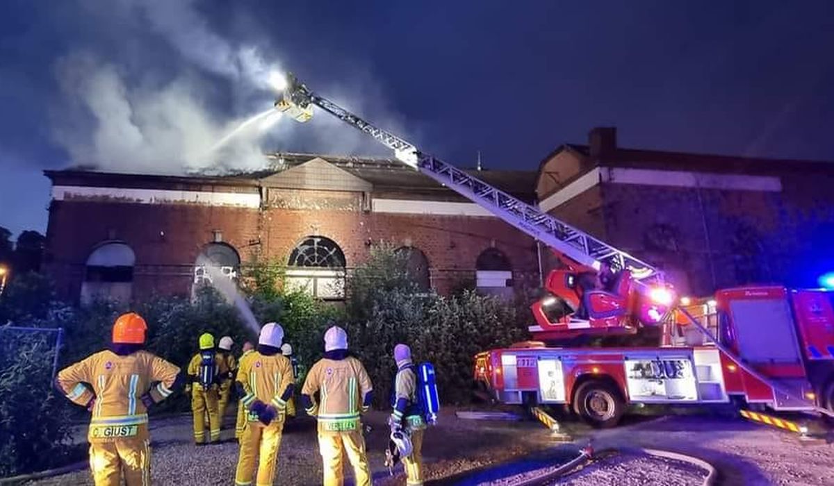 L’ancien marché couvert d’Amercoeur à nouveau la proie des flammes