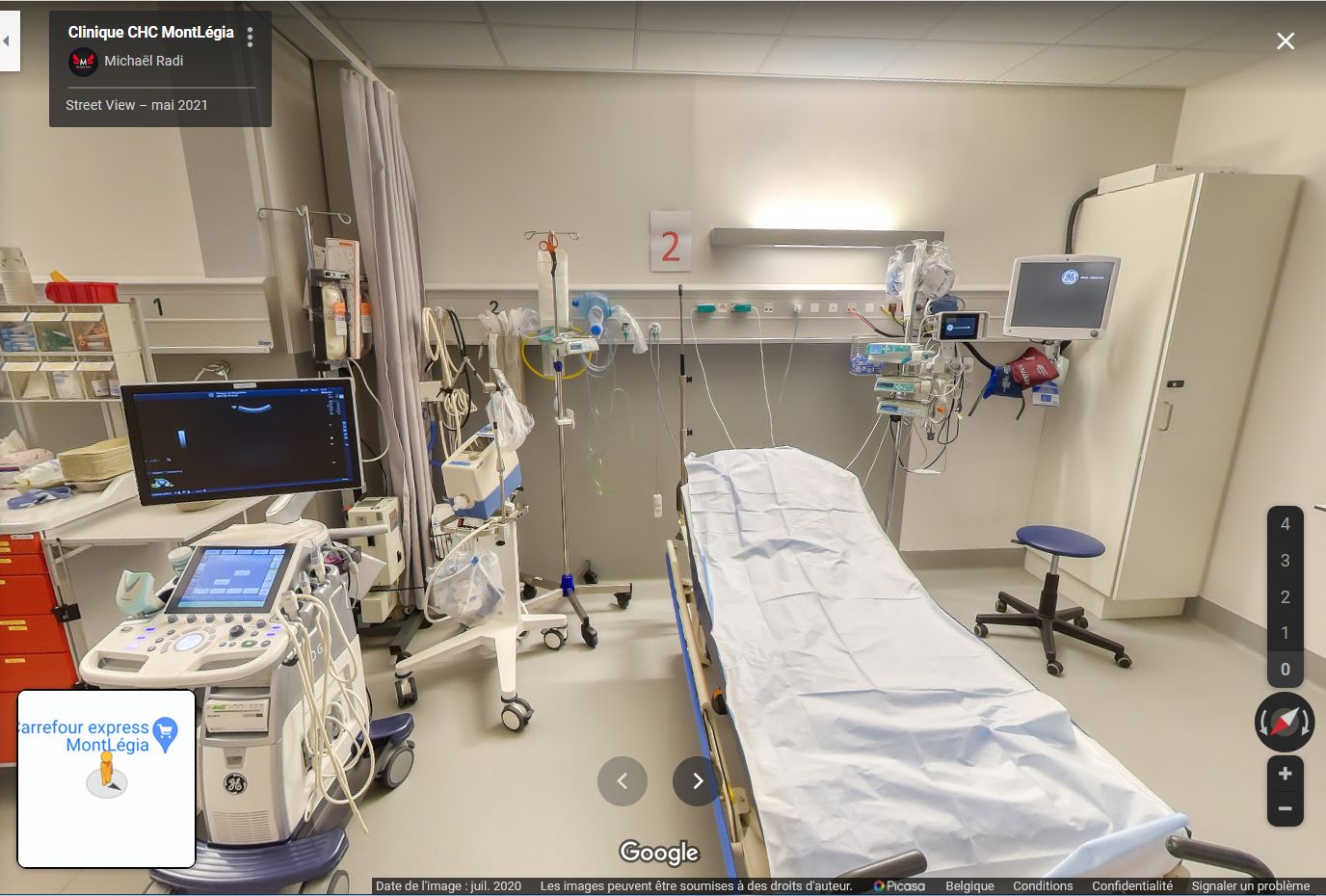 Visitez les parties inacessibles de la clinique MontLégia grâce à Google Street View