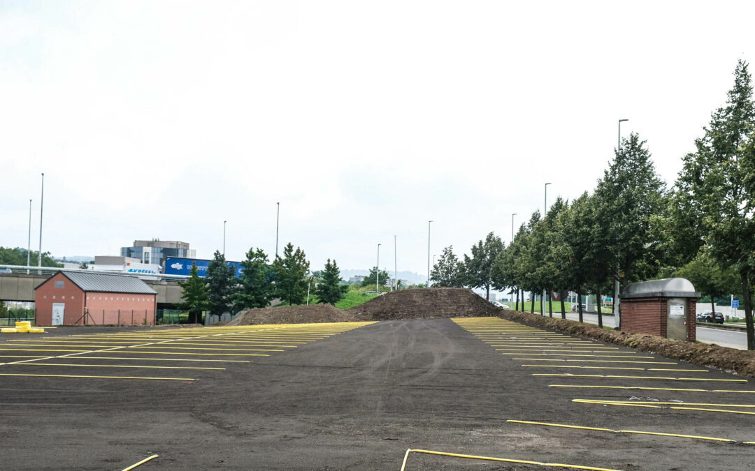 Nouveau parking P+R à Belle-Ile; celui de Vottem est relié par un bus gratuit à la place Saint-Lambert