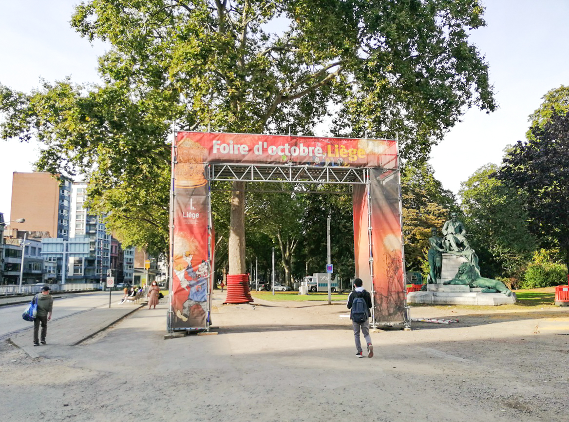 La foire d’octobre s’installe: ce sera avec masque mais sans Covid Safe Ticket