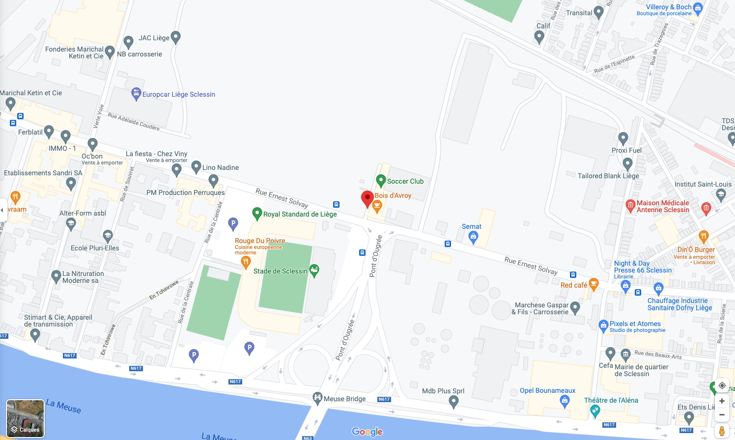 Rue Ernest Solvay @Google Maps