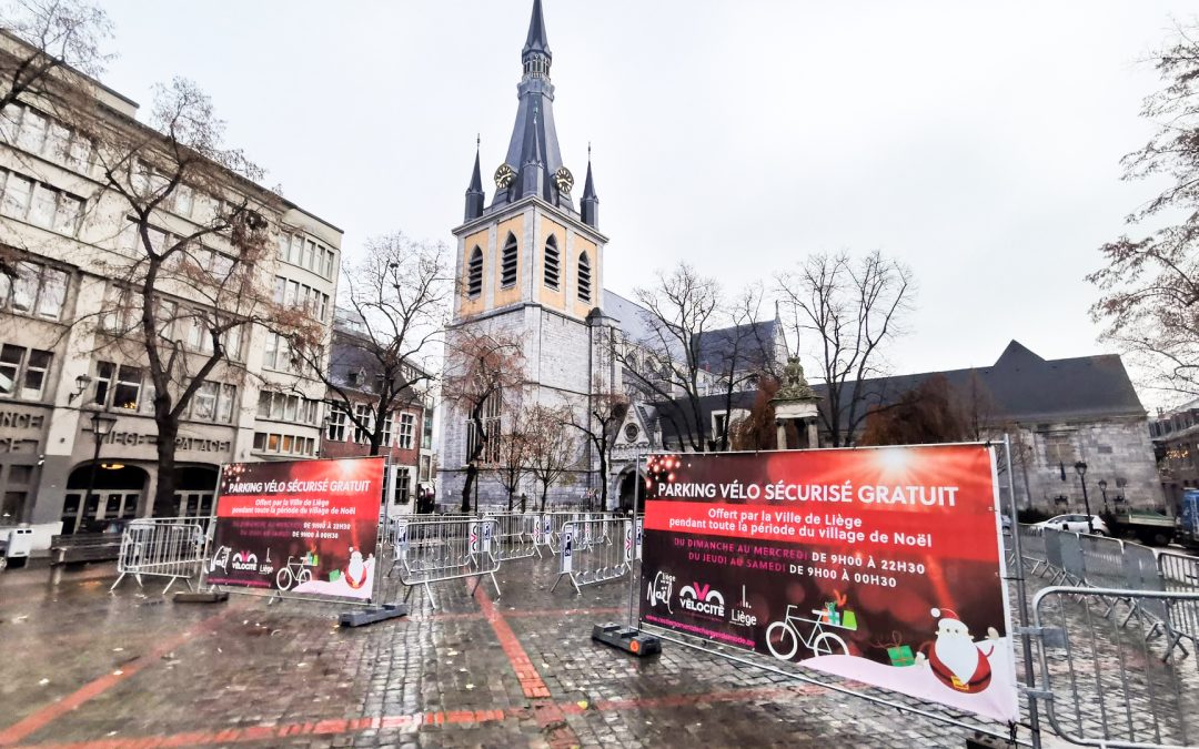 Parking vélo sécurisé et gratuit pour profiter de l’ambiance de Noël au centre-ville sans stress