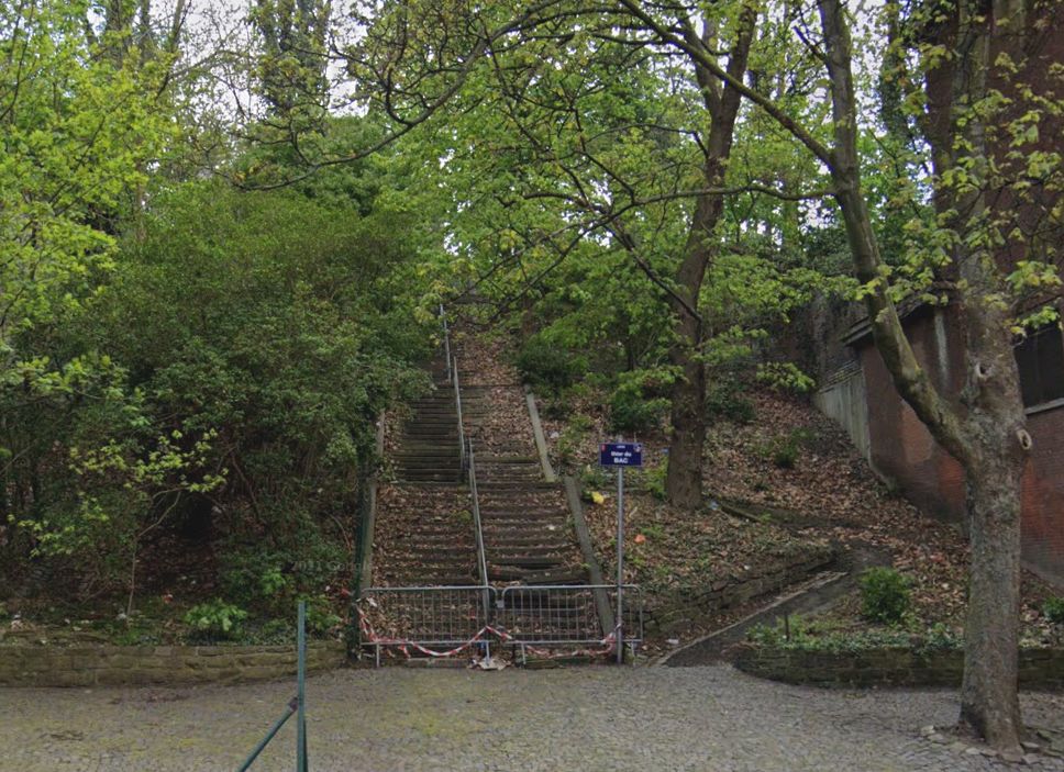 Travaux de réhabilitation des escaliers du Thier du Bac à Jupille