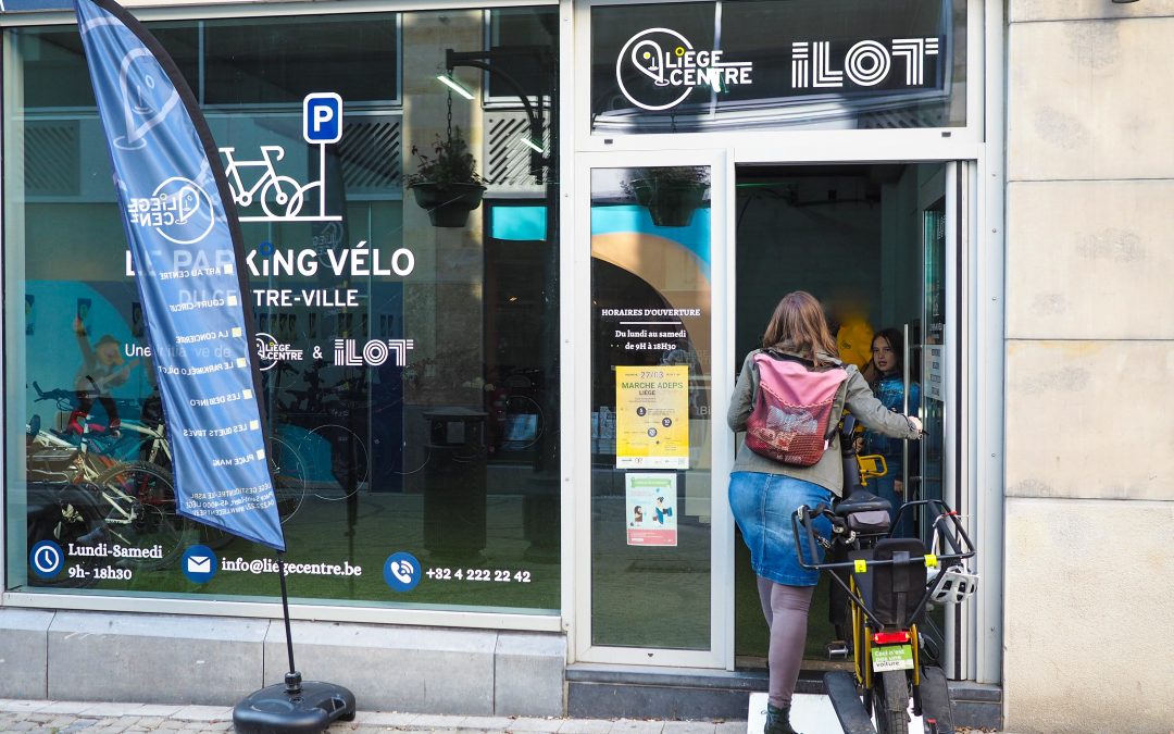 Gros succès pour le parking vélo sécurisé de l’Ilot St-Michel: à quand une extension ?