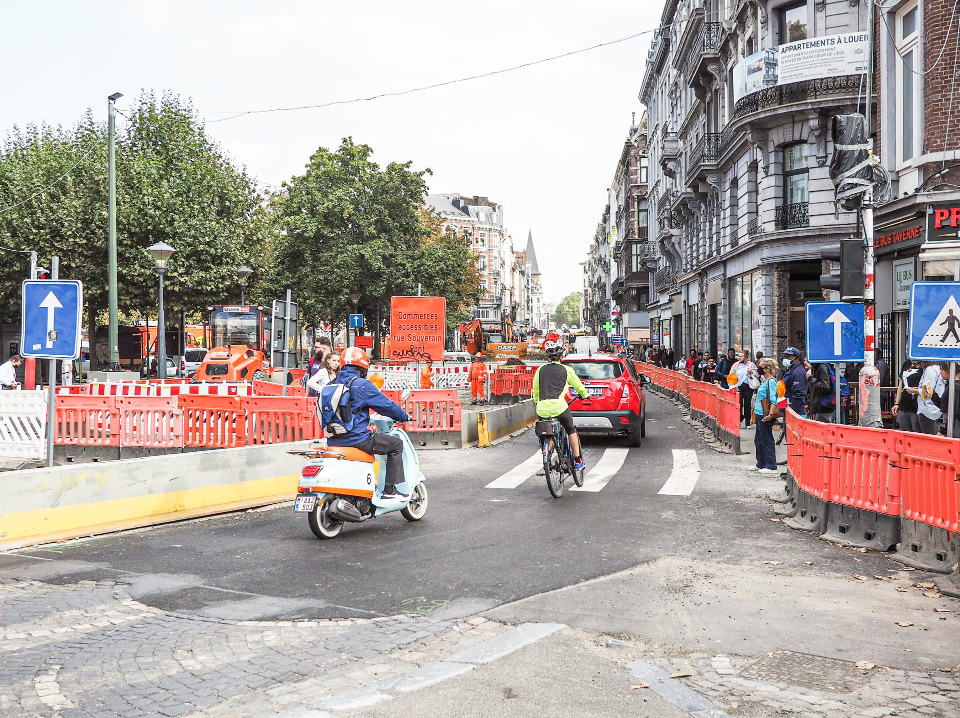 La rue Léopold sera remise en double sens de circulation en fin de journée