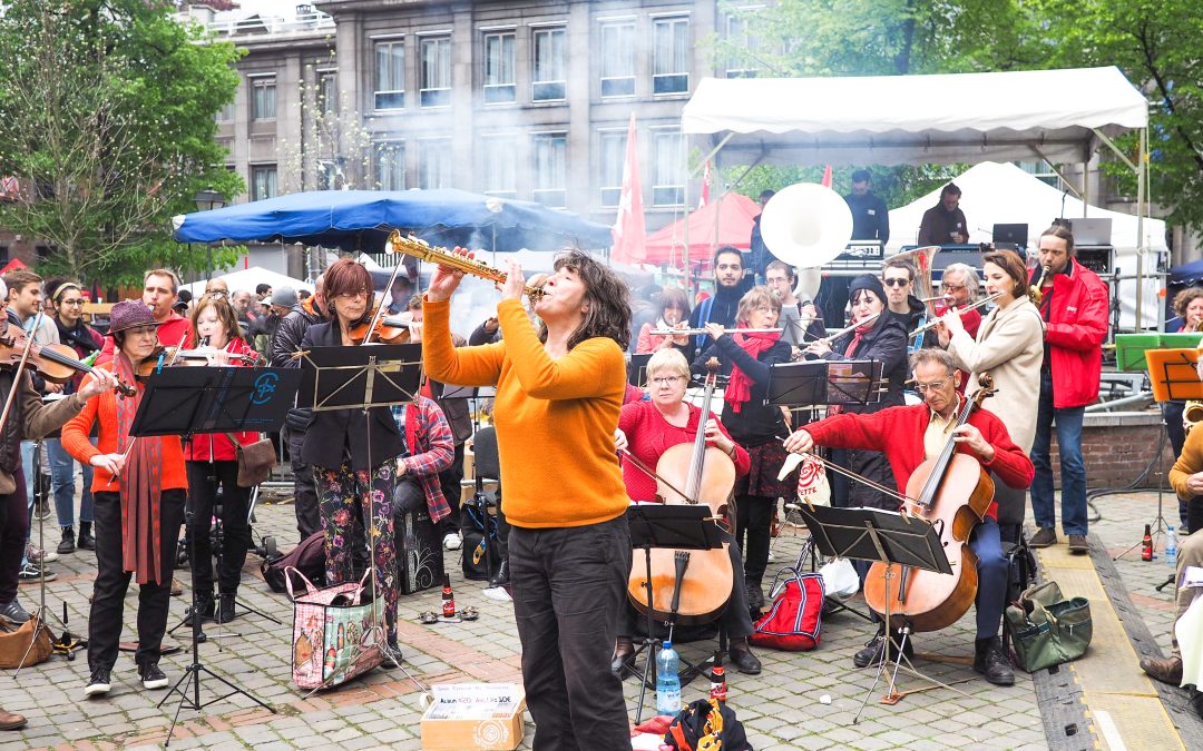 Retour du 1er mai festif sur la place Saint-Paul avec un concert du groupe liégeois 98%