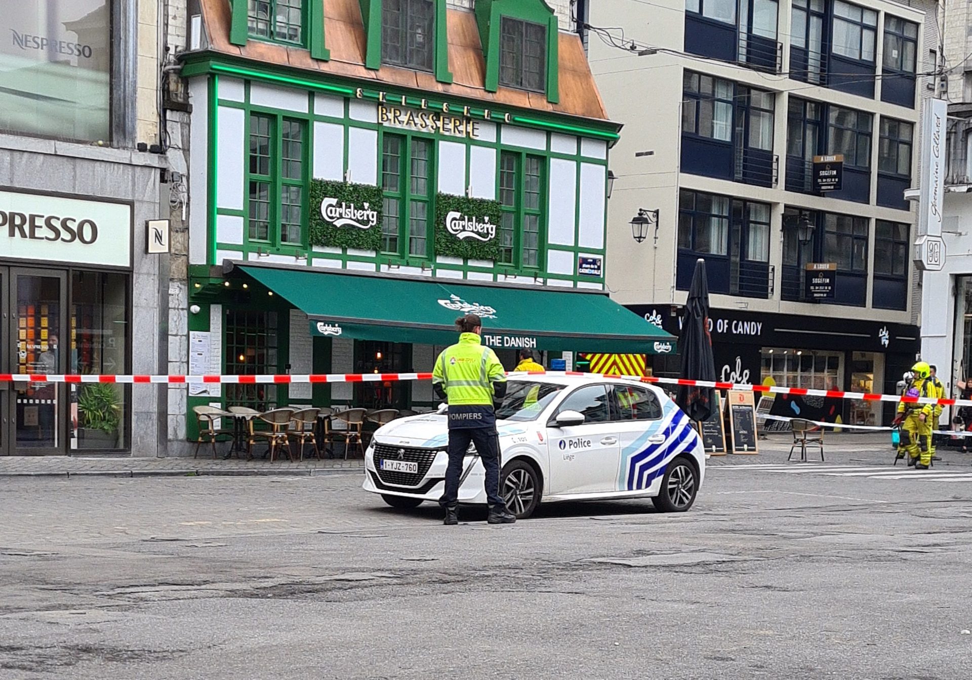 Alerte au gaz hier à la Danish Tavern